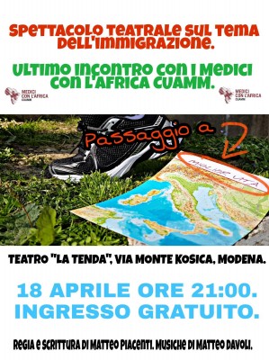 locandina tenda spettacolo teatrale