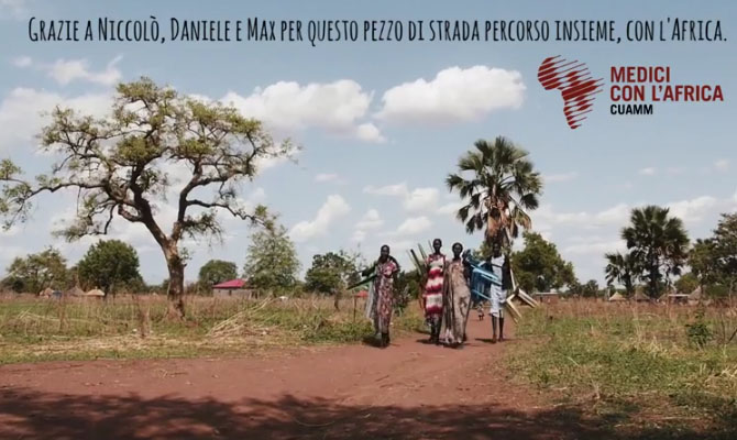 Fabi Silvestri e Gazzè con il Cuamm