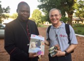 Con il cardinale Dieudonné Nzapalainga