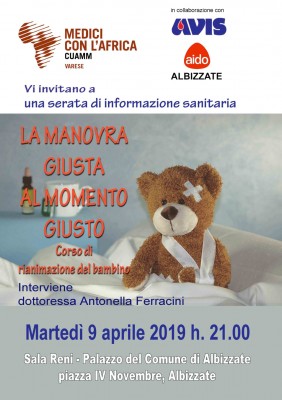 2019 locandina Albizzate rianimazione pediatrica