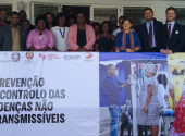 foto di gruppo evento lancio malattie non comunicabili in mozambico