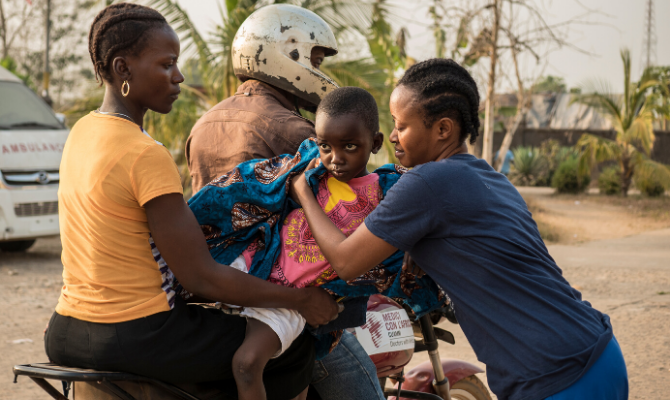 in moto con l'africa