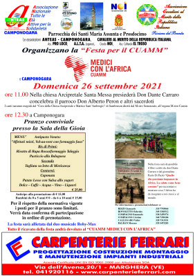 VOL ANTEAS EVENTO CUAMM 26-09-21