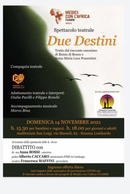 LOCANDINA DUE DESTINI 14 NOVEMBRE