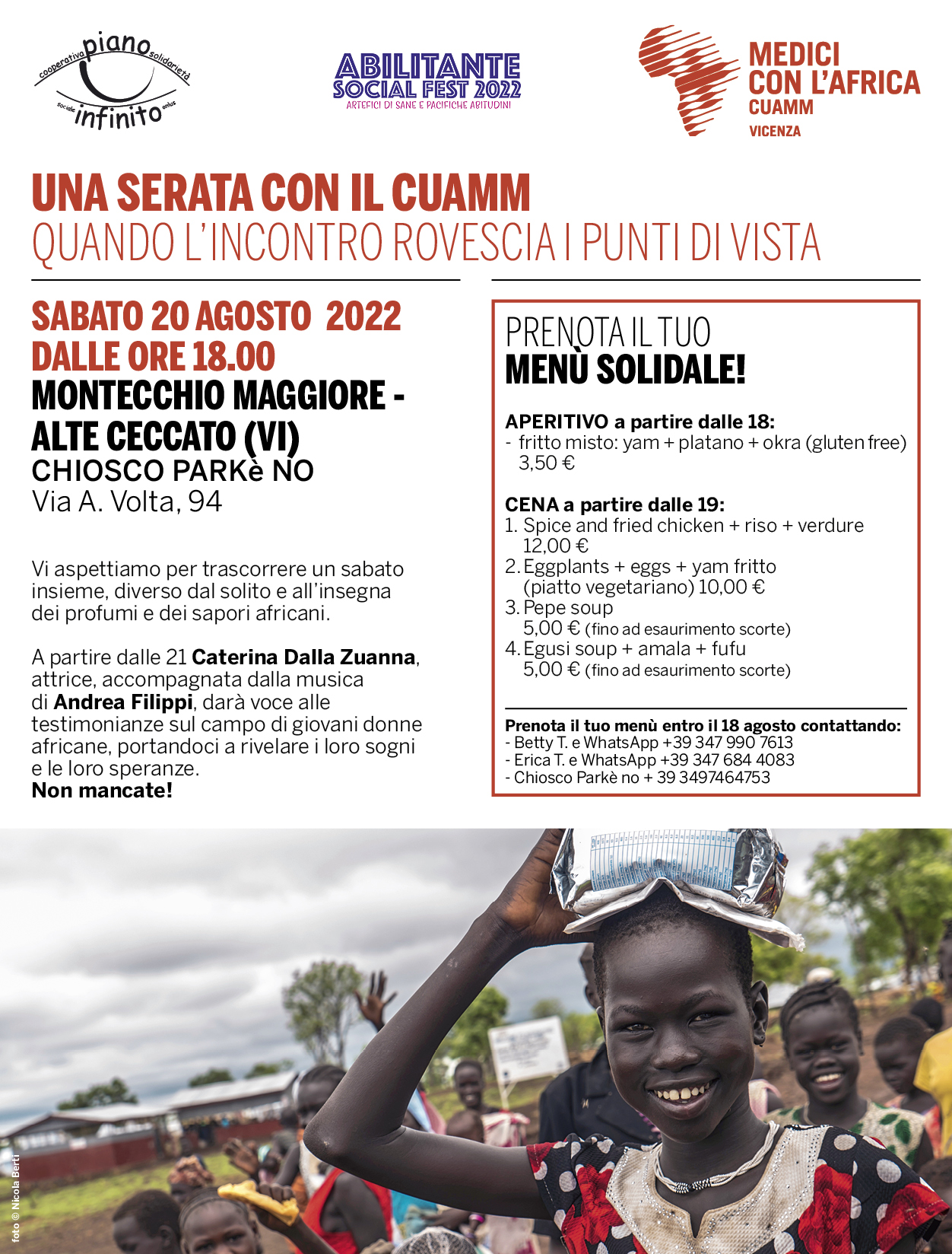 Una serata con il Cuamm Vicenza
