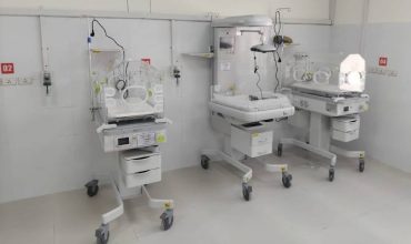 la Nicu dell'ospedale Suhul con sistema di ossigeno a muro